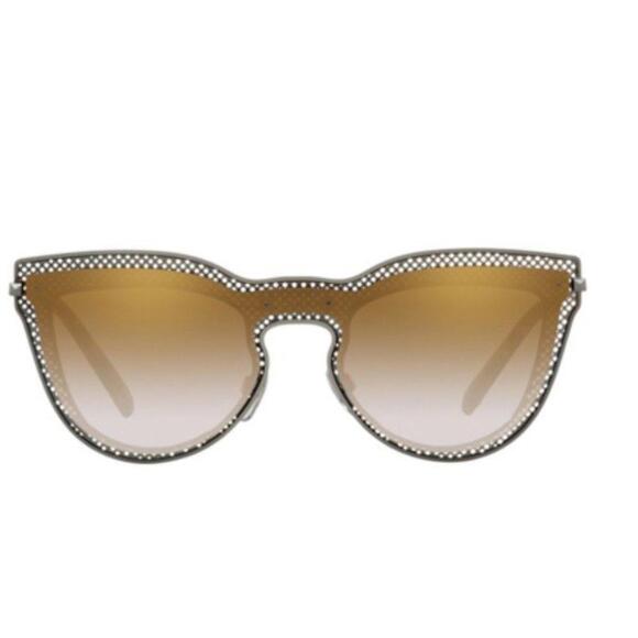 NEW Valentino Cat Eye Gun Metal and Tortoise Mirrored Sunglasses (VAXX053) - Picture 2 of 4